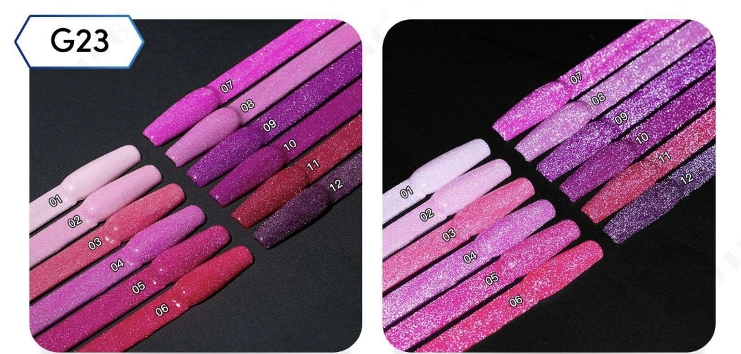 Reflective diamond disco gel G23