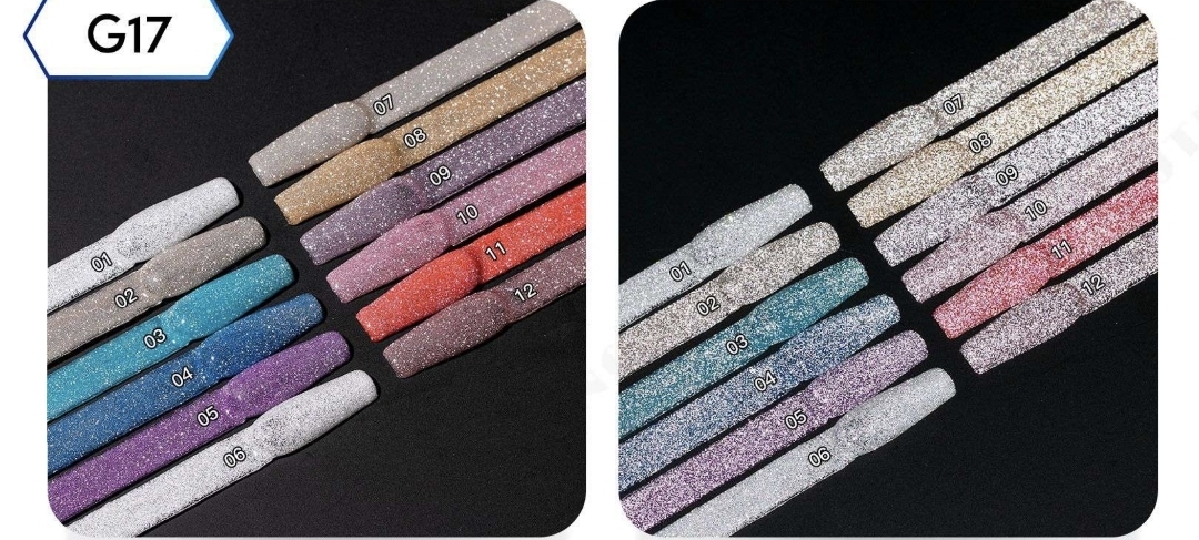 Reflective diamond disco gel G17