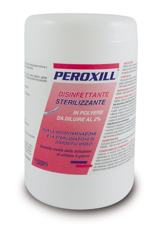Acido peracetico: sterilizzante disinfettante Peroxill 2000, 1000 gr in polvere