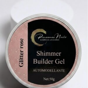 SHIMMER BUILDER GEL GLITTER ROSE
